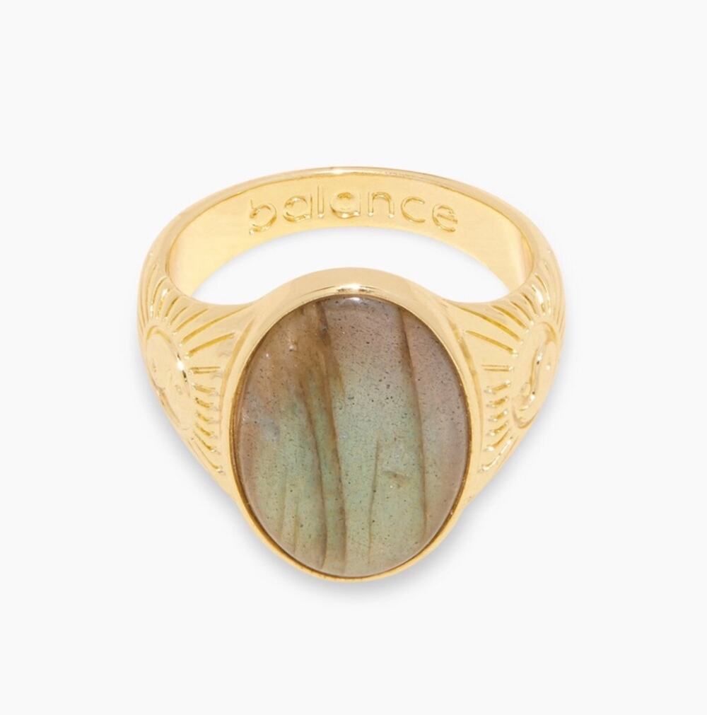 Gorjana Power Gemstone Labradorite Ring sz 7